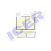180219 ICER Комплект тормозных колодок, дисковый тормоз