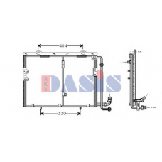 122060N AKS DASIS Конденсатор, кондиционер