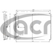 300314 ACR Конденсатор, кондиционер