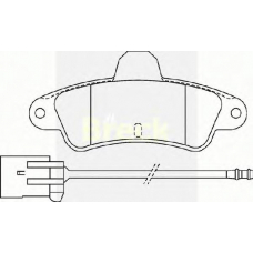 21586 00 W BRECK Комплект тормозных колодок, дисковый тормоз