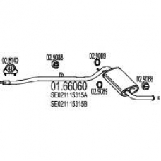 01.66060 MTS Глушитель выхлопных газов конечный