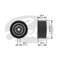 T42085 GATES Паразитный / Ведущий ролик, зубчатый ремень
