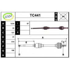 TC441 SERA Приводной вал