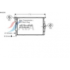 BWA2292 AVA Радиатор, охлаждение двигателя
