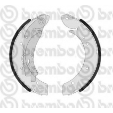 S 61 524 BREMBO Комплект тормозных колодок