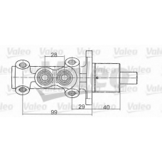 350820 VALEO Главный тормозной цилиндр