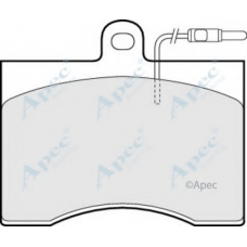 PAD618 APEC Комплект тормозных колодок, дисковый тормоз