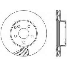 BDR2418.20 OPEN PARTS Тормозной диск