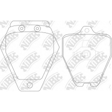 PN0105 NiBK Комплект тормозных колодок, дисковый тормоз