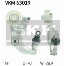 VKM 63019 SKF Натяжной ролик, поликлиновой  ремень