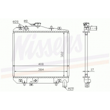 62505 NISSENS Радиатор, охлаждение двигателя
