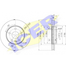 78BD4116-2 ICER Тормозной диск