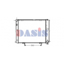 122680N AKS DASIS Радиатор, охлаждение двигателя