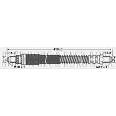 BBH7073 BORG & BECK Тормозной шланг