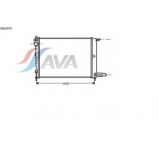 CNA2070 AVA Радиатор, охлаждение двигателя