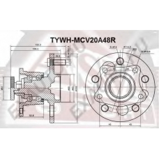 TYWH-MCV20A48R ASVA Ступица колеса