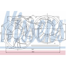 85215 NISSENS Вентилятор, охлаждение двигателя