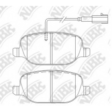 PN0324W NiBK Комплект тормозных колодок, дисковый тормоз