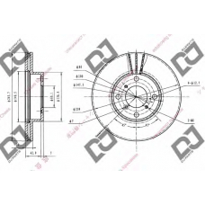 BD1412 DJ PARTS Тормозной диск