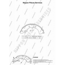 M350I14 NPS Комплект тормозных колодок