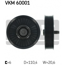 VKM 60001 SKF Паразитный / ведущий ролик, поликлиновой ремень