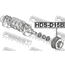 HDS-D15B FEBEST Ременный шкив, коленчатый вал