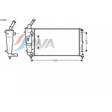 LC2083 AVA Радиатор, охлаждение двигателя