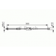 1 987 482 132 BOSCH Трос, стояночная тормозная система