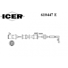 610447 E ICER Сигнализатор, износ тормозных колодок