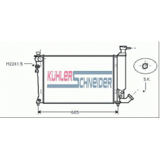 1502601 KUHLER SCHNEIDER Радиатор, охлаждение двигател