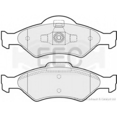 BRP1125 EEC Комплект тормозных колодок, дисковый тормоз