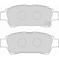 FD7021A NECTO Комплект тормозных колодок, дисковый тормоз