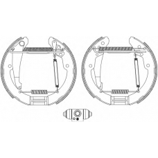 8DB 355 005-251 HELLA Комплект тормозных колодок