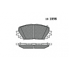 PF1610 PROCODIS FRANCE Комплект тормозных колодок, дисковый тормоз