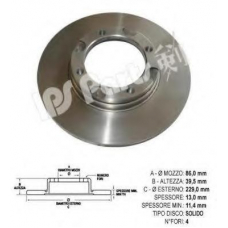 IBT-1508 IPS Parts Тормозной диск