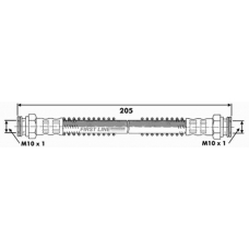 FBH6058 FIRST LINE Тормозной шланг