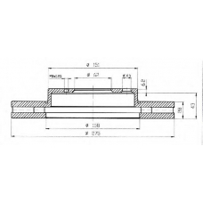 BDC4422 QUINTON HAZELL Тормозной диск