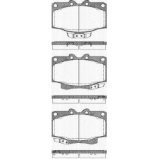 8110 13023 TRISCAN Комплект тормозных колодок, дисковый тормоз