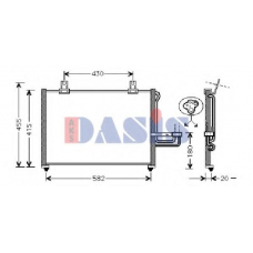 512012N AKS DASIS Конденсатор, кондиционер