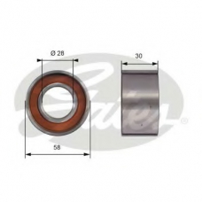T41295 GATES Натяжной ролик, ремень грм