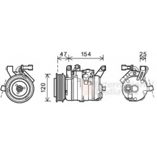 0700K120 VAN WEZEL Компрессор, кондиционер