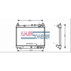 3200291 KUHLER SCHNEIDER Радиатор, охлаждение двигател