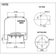 39910  K Airtech Кожух пневматической рессоры