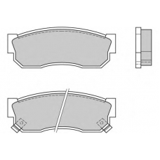 12-0388 E.T.F. Комплект тормозных колодок, дисковый тормоз