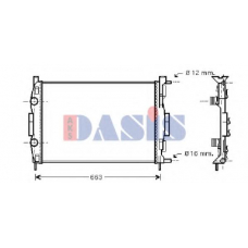 181002N AKS DASIS Радиатор, охлаждение двигателя