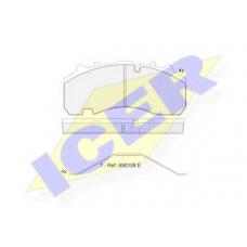 151630-072 ICER Комплект тормозных колодок, дисковый тормоз