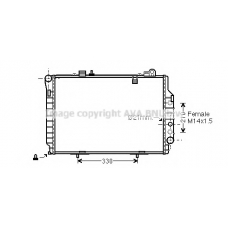 MSA2203 AVA Радиатор, охлаждение двигателя