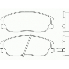 MDB2339 MINTEX Комплект тормозных колодок, дисковый тормоз