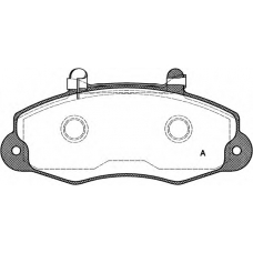 BPA0391.02 OPEN PARTS Комплект тормозных колодок, дисковый тормоз