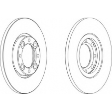 DDF072 FERODO Тормозной диск